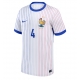 Franța Dayot Upamecano #4 Tricou Fotbal Replică European 2024 Barbati Deplasare
